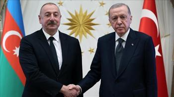 Cumhurbaşkanı Erdoğan, Azerbaycan Cumhurbaşkanı Aliyev ile görüştü
