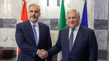 Dışişleri Bakanı Hakan Fidan, İtalya Dışişleri Bakanı Tajani ile görüştü