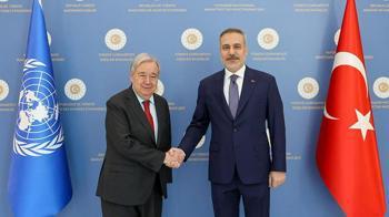 Dışişleri Bakanı Hakan Fidan, BM Genel Sekreteri Guterres ile Ankara'da görüştü