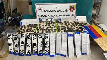 Ankara’da sahte plaka operasyonu! 900 plaka ele geçirildi, 2 kişi gözaltında