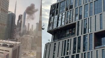 Dünya devlerine ev sahipliği yapıyordu: Dubai Finans Merkezi vuruldu! Bölgeden dumanlar yükseliyor