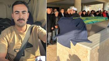 İran'da İsrail füzesiyle hayatını kaybeten Türk şoför, toprağa verildi! Tabutunun üzerine damatlığı konuldu