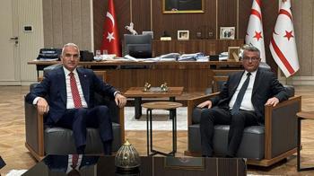 KKTC Cumhurbaşkanı Erhürman, Kültür ve Turizm Bakanı Ersoy ile görüştü