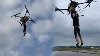 Çeltik Tarlasında Akılalmaz Olay! Dronla Havalanıp Metrelerce Yükseklikten Düştü: O Anlar Saniye Saniye Kamerada