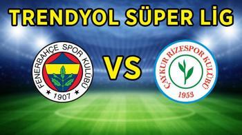 Fenerbahçe - Rizespor maçı kaç kaç bitti? Fenerbahçe - Rizespor maç sonucu özeti