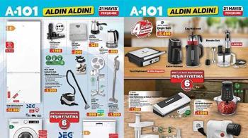 A101 Haftanın Yıldızları 16-22 Mayıs aktüel kataloğunda hangi ürünler indirimli olarak satışa sunuldu? Taze Kaşar Peyniri, Yoğurt, Beyaz Peynir, Süzme Peynir, Sucuk, Bütün Piliç, Dondurulmuş Lahmacun...