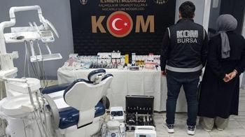 Yer: Bursa! Sahte diş hekimi karı koca baskınla gözaltına alındı