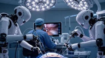 İnsansı robotlarla canlı hayvan üzerinde ilk ameliyat deneyi