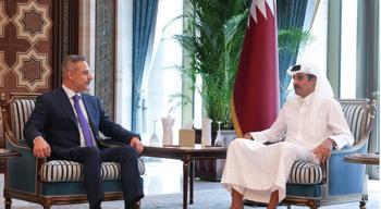 Dışişleri Bakanı Hakan Fidan, Katar Emiri Al Sani tarafından kabul edildi