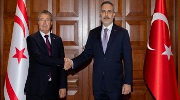 Dışişleri Bakanı Hakan Fidan, KKTC Başbakanı ve Irak Temsilciler Meclisi Başkanını kabul etti