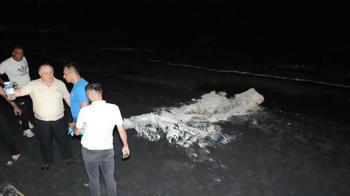 Samsun sahillerine vuran gizemli maddenin ne olduğu belli oldu