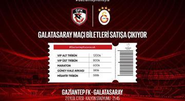 Gaziantep FK-Galatasaray maçı biletleri satışa çıktı! İşte fiyatlar
