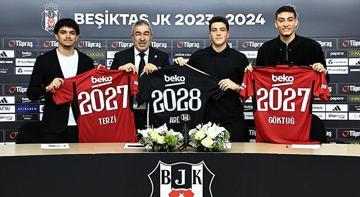 Beşiktaş'ta 3 genç futbolcuyla yeni sözleşme imzalandı!