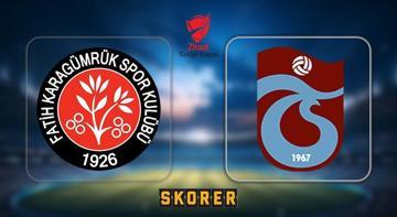 Ziraat Türkiye Kupası'nda ikinci finalist belli oluyor! Trabzonspor 3-2'nin rövanşında  Karagümrük deplasmanında! 