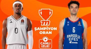 Anadolu Efes, Paris Basketball deplasmanında zafer arıyor! Kritik maç, Şampiyon Oranların yer aldığı Misli'de canlı yayınlanıyor...