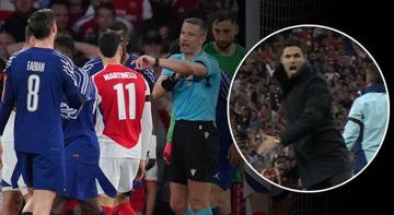 Şampiyonlar Ligi'nde PSG, Arsenal'i tek golle yendi! Vincic'in kararları sonrası Arteta çılgına döndü