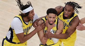 NBA'de Pacers uzatmada Knicks'i devirdi, seride öne geçti