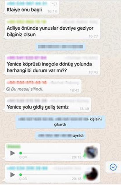 WhatsAppta grup bile kurdular 100 kişilik üyeye soruşturma