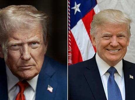 683ecfec651bfdc11b9b4520 Bu kez yüzü gülmüyor! Beyaz Saray Trump'ın yeni portresini yayınladı