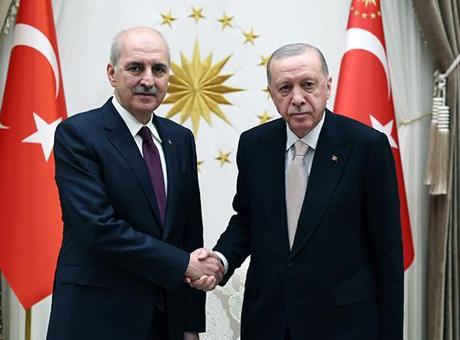 683f4103691548ef57378554 Cumhurbaşkanı Erdoğan, Meclis Başkanı Kurtulmuş'u kabul etti