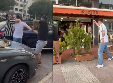 684597fca12e54de7c113a75 Kaza vahşete dönüştü: Saldırgan, sürücüyü yumrukladı, kadını bıçakla korkuttu: Boğazını keserim