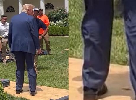 68497683691548ef5737af21 SON DAKİKA HABERLERİ: TRUMP'IN PANTOLONUNDAKİ GİZEMLİ ÇIKINTI
