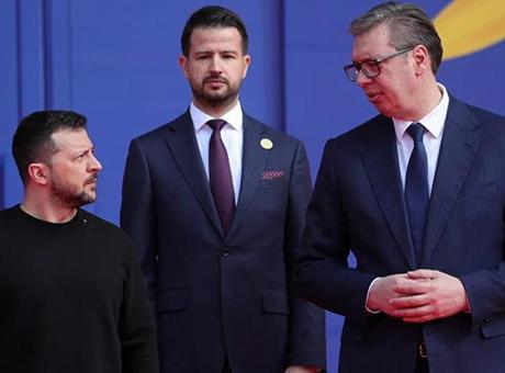 68498aee691548ef5737af9d Savaştan bu yana ilk ziyaret: Sırbistan Cumhurbaşkanı Vucic Ukrayna'da