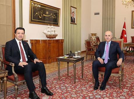 68519452567d25582213b4fe TBMM Başkanı Kurtulmuş, Saadet Partisi Genel Başkanı Arıkan'ı kabul etti