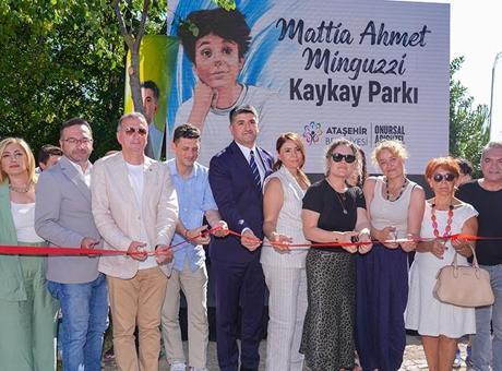 685d8d53280d2d4b642be3cc Ataşehir'de Mattia Ahmet Minguzzi kaykay pisti açıldı