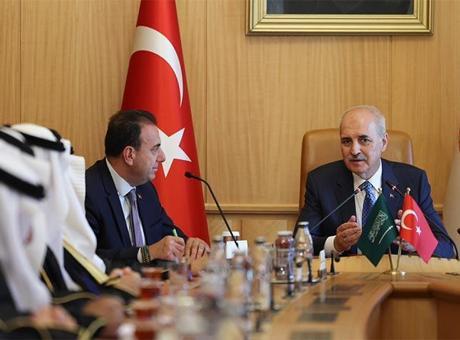 6863fd38c4317961fa3ff00b TBMM Başkanı Kurtulmuş, Suudi Arabistan-Türkiye Parlamentolar Arası Dostluk Grubu Başkanı'nı kabul etti