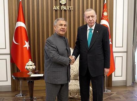 686405e4c4317961fa3ff02b Cumhurbaşkanı Erdoğan, Tataristan Cumhurbaşkanı ile görüştü
