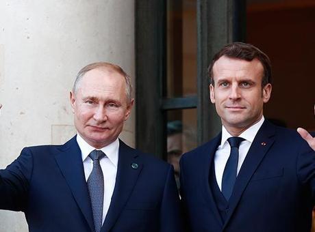 6864246d407805e46c036f3a Putin ve Macron 3 yıl sonra görüştü