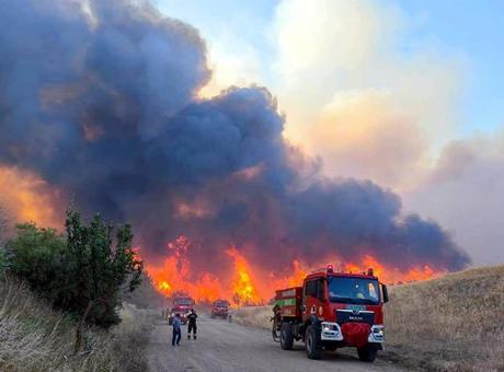 68714372d13a6e6d2d96a5ef Tekirdağ'da yangın! Alevlerin yaklaştığı mahalle boşaltılıyor