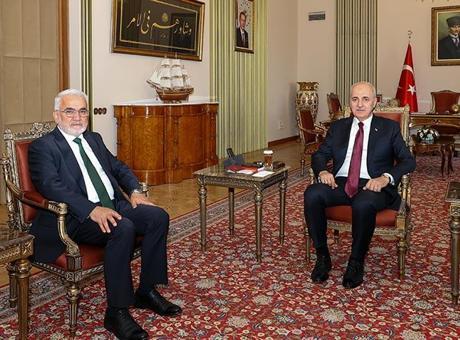 68791b7e280d2d4b642c51c1 TBMM Başkanı Kurtulmuş HÜDA PAR Genel Başkanı ve beraberindeki heyeti kabul etti
