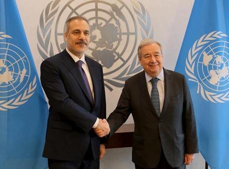 68791e37280d2d4b642c51cf Dışişleri Bakanı Hakan Fidan BM Genel Sekreteri Guterres ile görüştü