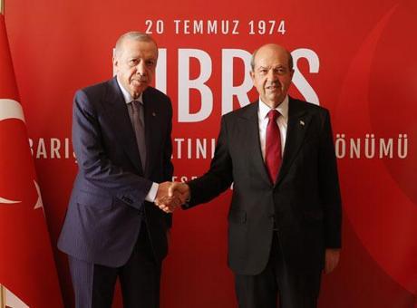 687d18bed13a6e6d2d96d214 Cumhurbaşkanı Erdoğan'dan KKTC'deki açılış törenlerine ilişkin paylaşım