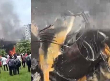 687e0aa5280d2d4b642c6399 Bangladeş'te eğitim uçağı okul bahçesine düştü: Ölü ve yaralılar var!