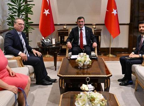 6882557eba1ad627b368ebe6 Cumhurbaşkanı Yardımcısı Yılmaz, AB Türkiye Delegasyonu Başkanı Ossowski ile bir araya geldi