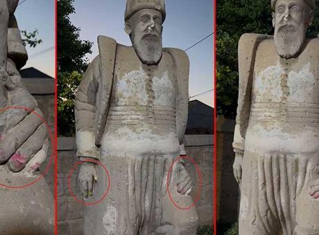 6886122ba24008c540a8821e Mimar Sinan’a saygısızlık! Tarihi heykele yapılanlar tepki çekti