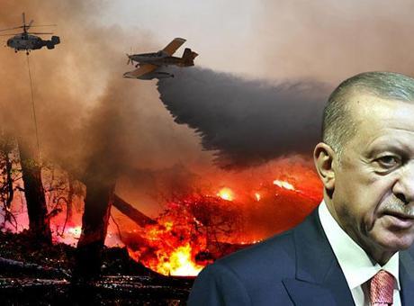 68861cbda24008c540a88266 Cumhurbaşkanı Erdoğan'dan yangınlarla mücadele mesajı: 27 uçak, 105 helikopterle teyakkuzdayız