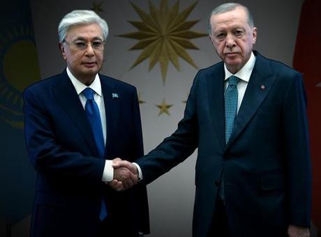 6888e85ba24008c540a88a95 Cumhurbaşkanı Erdoğan, Kazak mevkidaşı Tokayev ile Külliye'de bir araya geldi