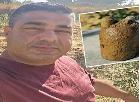 688cdee60e2c3c6ca81730a2 Zeytin bahçesinde buldu hemen ekiplere haber verdi! Hemen fünye ile patlatıldı