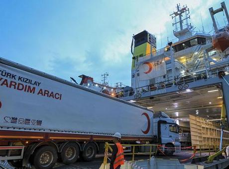 68907b87a24008c540a8af26 Türk Kızılay'dan Gazze'ye destek: 165 yardım tırı Refah Sınır Kapısı’ndan geçişe başladı!