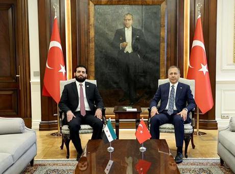6890a5e93f27d3361d15529d Bakan Yerlikaya, Suriyeli mevkidaşı Hattab ile görüştü