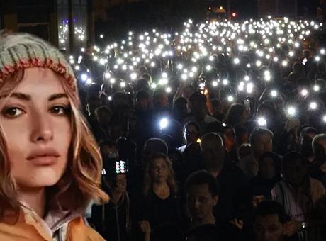68910297736e83cca7f0c34e Trabzon'da boşanma aşamasındaki kocasının katlettiği Sinem için 'ışıklı' anma