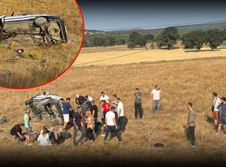 68aa11268310db41d5211432 Kütahya'da feci kaza! Otomobil tarlaya düştü: 1 ölü, 5 yaralı