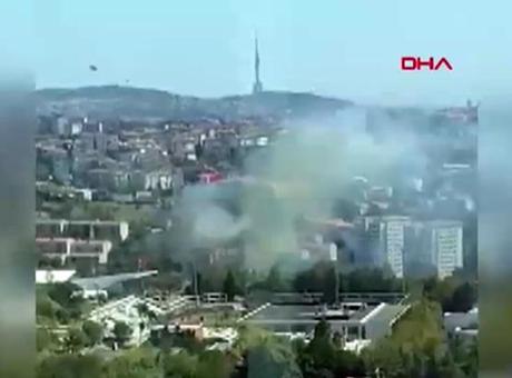 68ac5cb38310db41d5211697 İTÜ Ayazağa kampüsünde otluk alanda yangın!