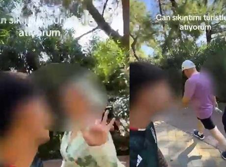 'Canım sıkılıyor turistlere takılıyorum' paylaşımı kötü bitti!