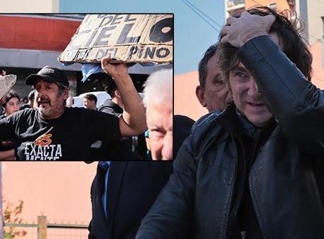 Arjantin'de tansiyon yükseldi: Başkan Milei'nin konvoyuna taşlı saldırı!