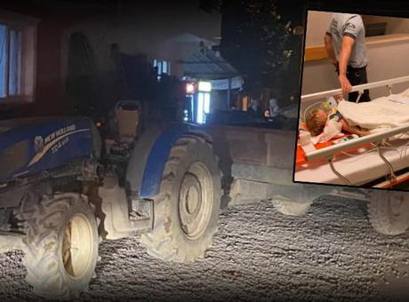 Bursa'da kahreden kaza! Babasının kullandığı traktörün altında kaldı